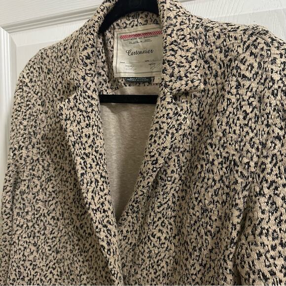 Anthropologie Cartonnier Rowan Leopard
Print Knit Car Coat Women’s size Small - Picture 8 of 13